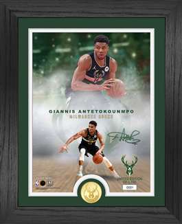 Giannis Antetokounmpo Milwaukee Bucks Legends Bronze Coin Photo Mint  