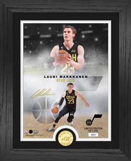 Lauri Markkanen Utah Jazz Legends Bronze Coin Photo Mint  