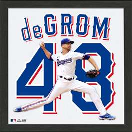 Jacob DeGrom Texas Rangers IMPACT Jersey Frame  