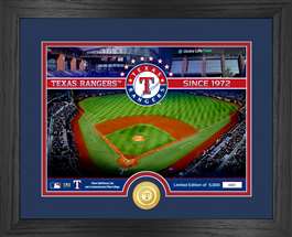 Texas Rangers Bronze Coin Stadium Photo Mint  
