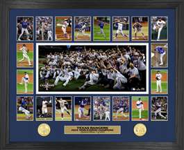 Texas Rangers 2023 World Series Champions Memorable Moments Photo Bronze Coin Photo Mint    