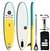 POP Board Co. 11'0" PopUp SUP Stand Up Paddleboard - Yellow/Turquoise 