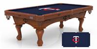 Minnesota Twins 8ft Pool Table with a Chardonnay Finish