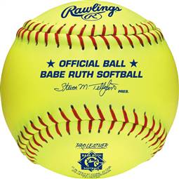 Rawlings Babe Ruth 11 inch Leather Softballs (PX11RYLBR) ( 1 Dozen Balls) 