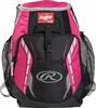 Rawlings R400 Baseball Youth Backpack Neon Pink 