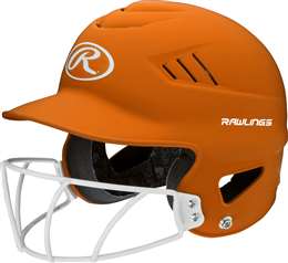 Rawlings Highlighter Series Softball Helmet Matte Neon Orange 