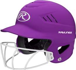 Rawlings Highlighter Series Softball Helmet Matte Neon Purple 