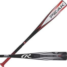 Rawlings Peak -10 (2 5/8" Barrel) Usa Youth Baseball Bat  