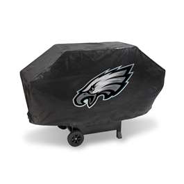 Philadelphia Eagles Black Deluxe Vinyl Grill Cover - 68" Wide/Heavy Duty/Velcro Staps    