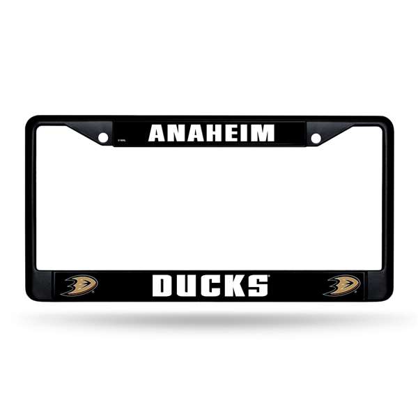 Anaheim Ducks  Black Chrome Frame with Plastic Inserts 12" x 6" Car/Truck Auto Accessory    