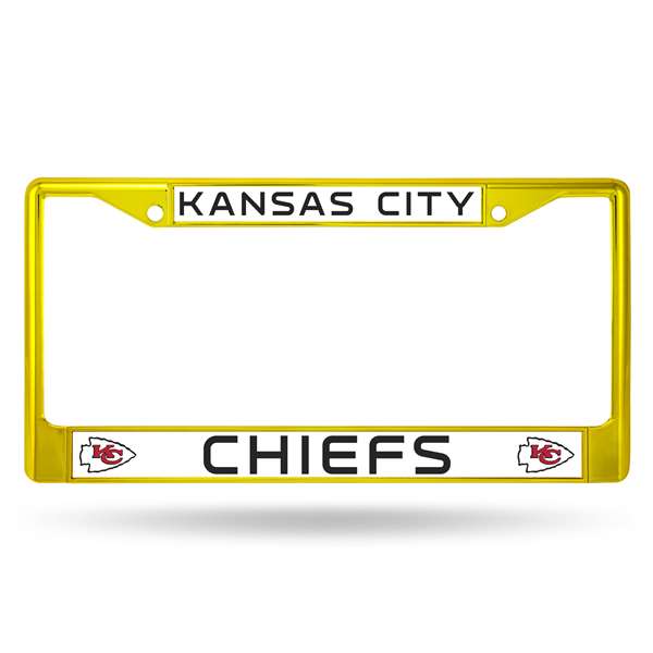 Kansas City Chiefs Colored Chrome 12 x 6 License Plate Frame  