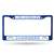 Los Angeles Chargers Colored Chrome 12 x 6 Blue License Plate Frame  