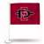 San Diego State Aztecs - SDSU Alternate Double Sided Car Flag -  16" x 19" - Strong Pole that Hooks Onto Car/Truck/Automobile    