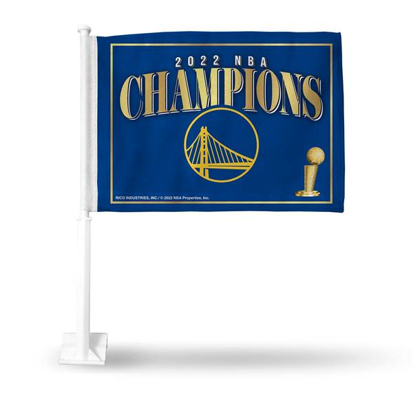 Golden State Basketball Warriors 2022 NBA Finals Champions Car Flag