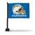 Los Angeles Chargers Black Pole Double Sided Car Flag with Black Pole -  16" x 19" - Strong Pole that Hooks Onto Car/Truck/Automobile    