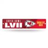 Kansas City Chiefs LVII Super Bowl Bound Plastic Street Sign  