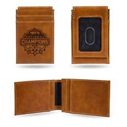 University of Georgia Bulldogs 2021-22 NCAA CFP National Champions Laser Engraved Front Pocket Wallet  