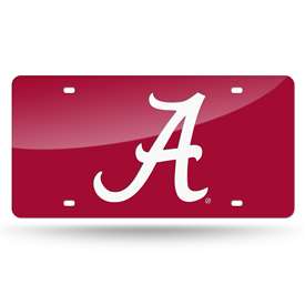 Alabama Crimson Tide Standard Red 12" x 6" Laser Cut Tag For Car/Truck/SUV - Automobile D?cor    