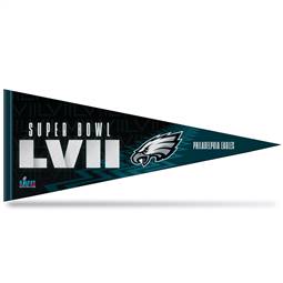 Philadelphia Eagles LVII Super Bowl Bound Soft Felt Pennant 12X30   