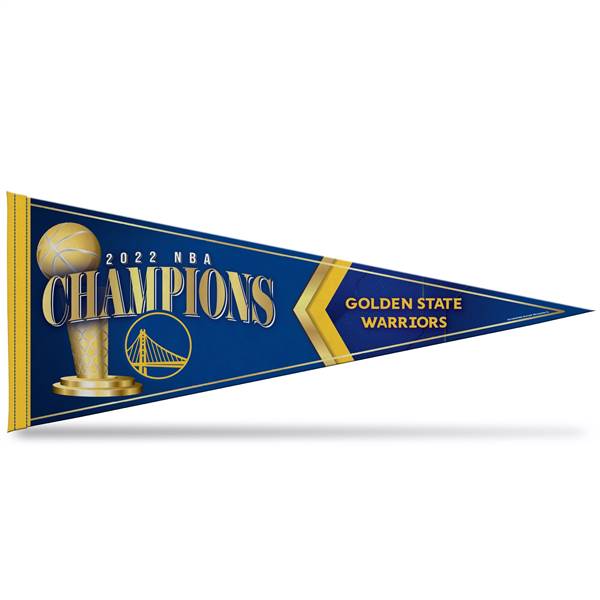 Golden State Basketball Warriors 2022 NBA Finals Champions Soft Felt 12X30 Pennant (Carded)
