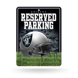 Las Vegas Raiders  8.5" x 11" Carbon Fiber Metal Parking Sign - Great for Man Cave, Bed Room, Office, Home D?cor    