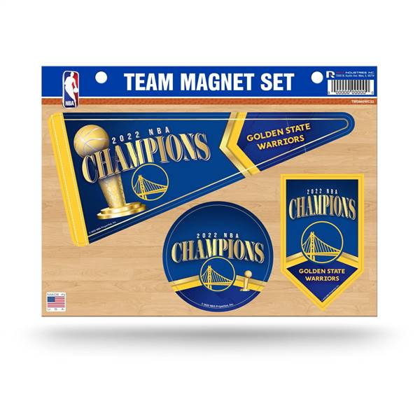 Golden State Basketball Warriors 2022 NBA Finals Champions Team Magnet Set