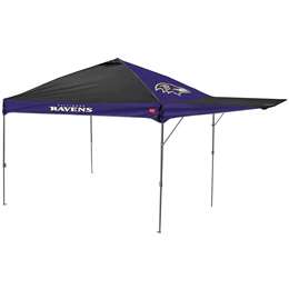 Baltimore Ravens Canopy Tent 10 X 10 with Pop Up Side Wall - Includes a Carry Bag - Rawlings      