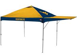 West Virginia Mountaineers Canopy Tent 10 X 10 with Pop Up Side Wall     