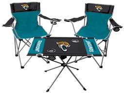 Jacksonville Football Jaguars  3 Piece Tailgate Kit - 2 Chairs - 1 Table     