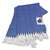 University of Kansas Jayhawks Farm House Throw Blanket 50 X 60 inches - Blue  