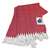 University of Kansas Jayhawks Farm House Throw Blanket 50 X 60 inches - Red  