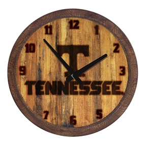 Tennessee Volunteers Branded "Faux" Barrel Top Wall Clock	   