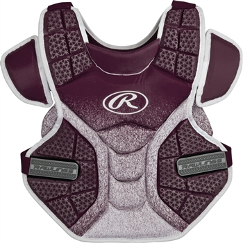 Rawlings Softball Protective Velo Chest Protector 14 inch Maroon/White 