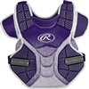 Rawlings Softball Protective Velo Chest Protector 13 inch Purple/White 