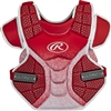 Rawlings Softball Protective Velo Chest Protector 13 inch Scarlet/White 