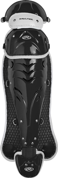 Rawlings Softball Protective Velo Leg Guards 17 inch Black/White