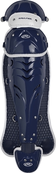 Rawlings Softball Protective Velo Leg Guards 17 inch Navy/White