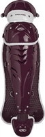 Rawlings Softball Protective Velo Leg Guards 13 inch Maroon/White