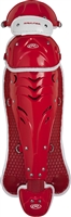 Rawlings Softball Protective Velo Leg Guards 13 inch Scarlet/White 