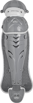 Rawlings Softball Protective Velo Leg Guards 13 inch Silver/White