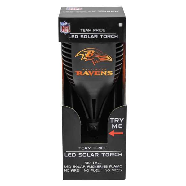 Baltimore Ravens Solar Powered LED Torch Light for Patio, Deck & Yard  