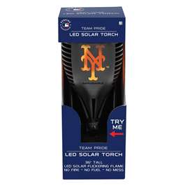 New York Baseball Mets Solar Powered LED Torch Light for Patio, Deck & Yard  
