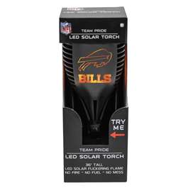 Buffalo Bills Solar Powered LED Torch Light for Patio, Deck & Yard 