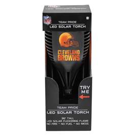 Cleveland Browns Solar Powered LED Torch Light for Patio, Deck & Yard  
