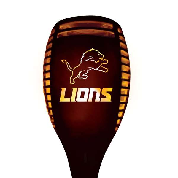 Detroit Lions Solar Powered LED Torch Light for Patio, Deck & Yard  