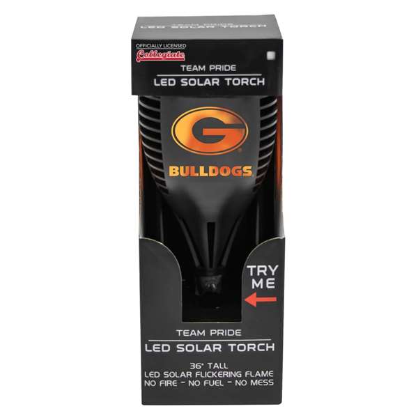 Georgia Bulldogs Solar Powered LED Torch Light for Patio, Deck & Yard 