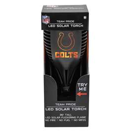 Indianapolis Colts Solar Powered LED Torch Light for Patio, Deck & Yard  
