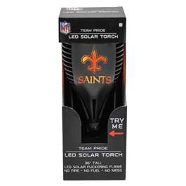 New Orleans Saints Solar Powered LED Torch Light for Patio, Deck & Yard