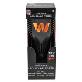 Washington Commanders Solar Powered LED Torch Light for Patio, Deck & Yard  