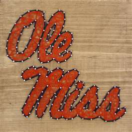 University of Mississippi Ole Miss Rebels String Art Kit  